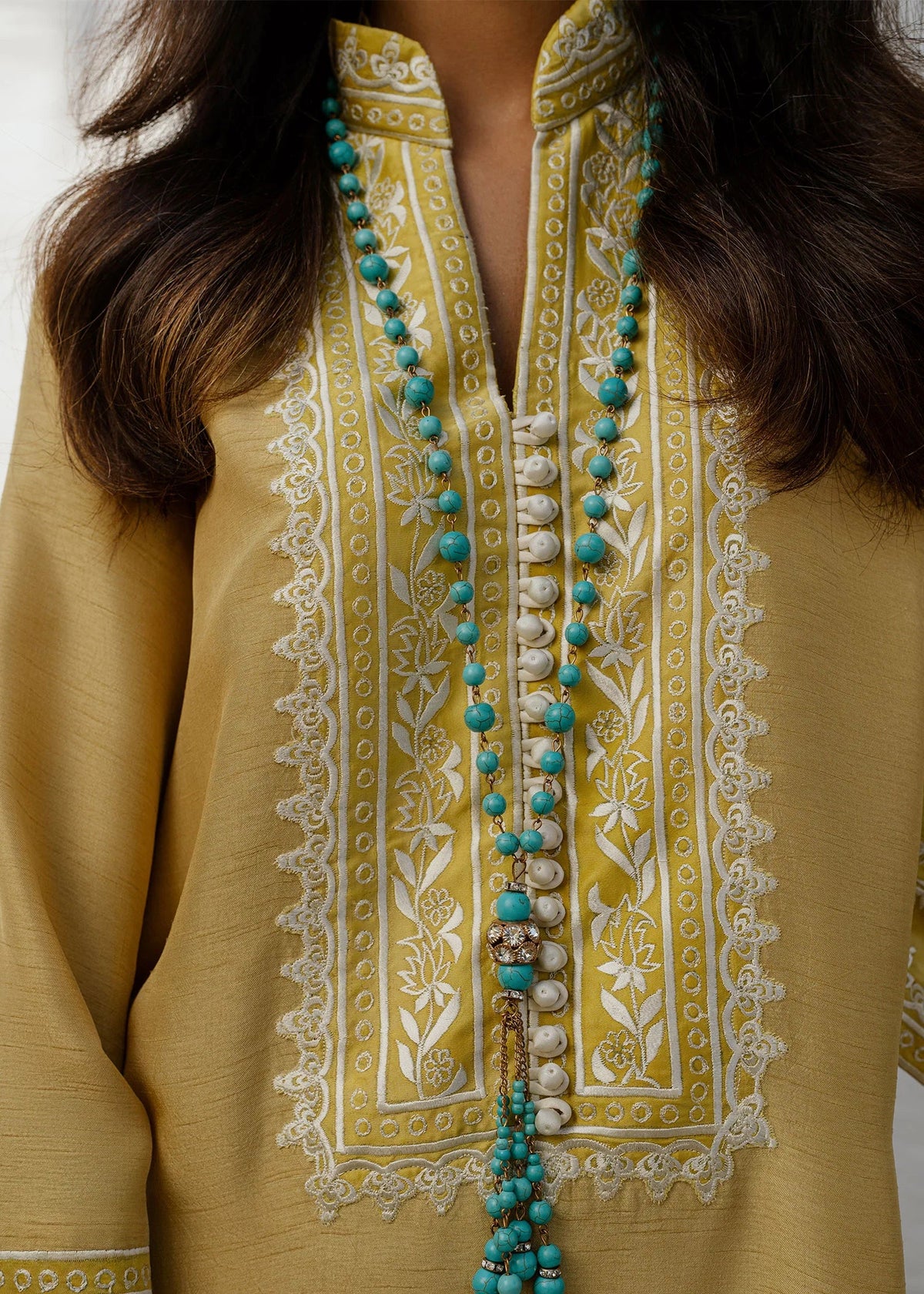 Mahgul | Eid Edit 2024 | Yellow Gold by Mahgul - Designer Dress - Type: Ladies Clothes - Available at Libayah - 100% Original