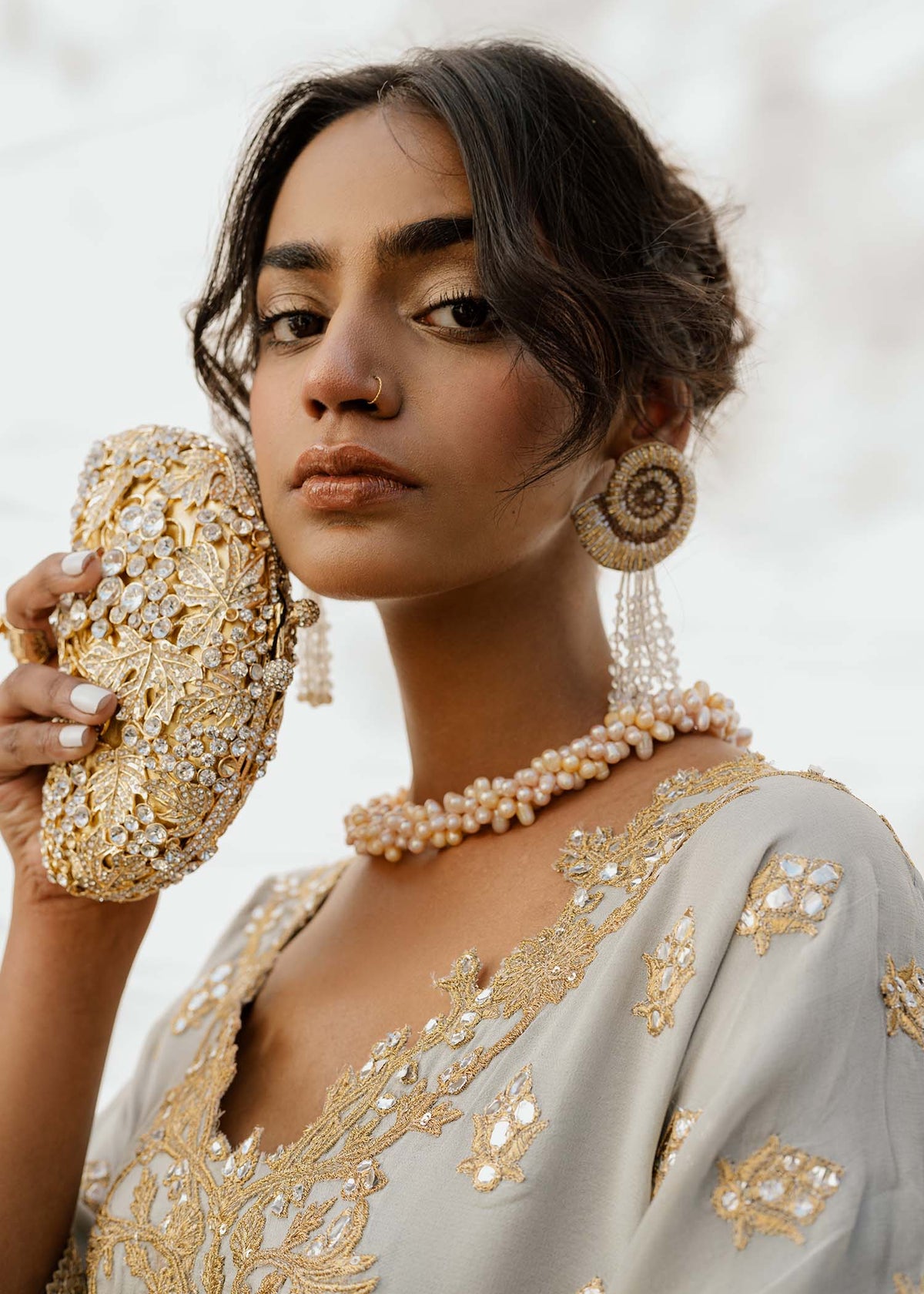 Mahgul | Eid Edit 2024 | Grey Amethyst by Mahgul - Designer Dress - Type: Ladies Clothes - Available at Libayah - 100% Original