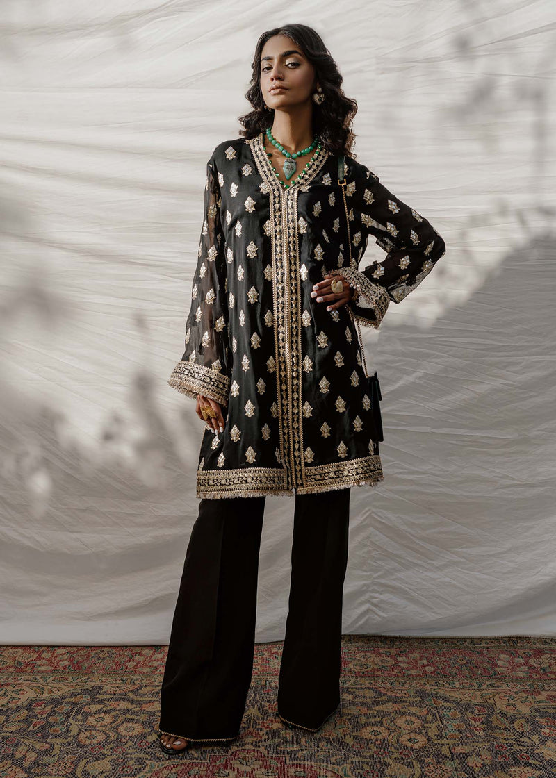 Mahgul | Eid Edit 2024 | Black Stone by Mahgul - Designer Dress - Type: Ladies Clothes - Available at Libayah - 100% Original