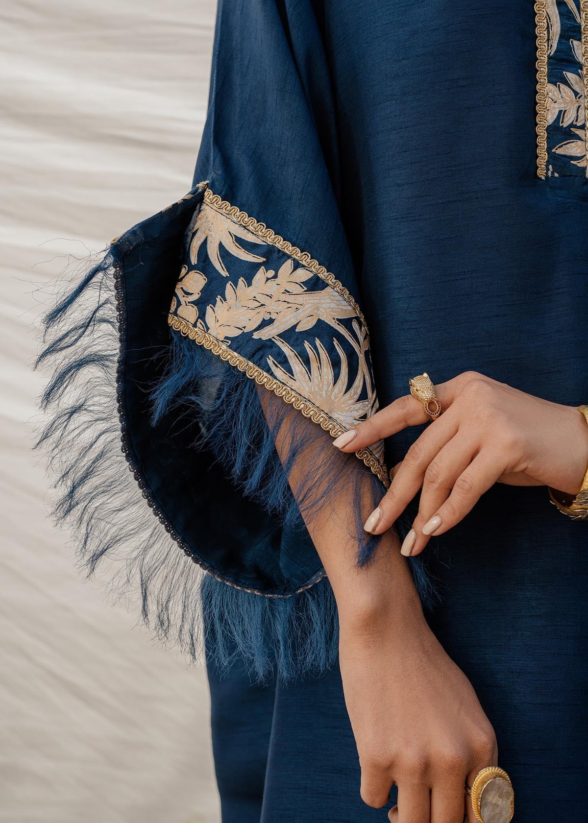 Mahgul | Eid Edit 2024 | Cobalt Sea by Mahgul - Designer Dress - Type: Ladies Clothes - Available at Libayah - 100% Original