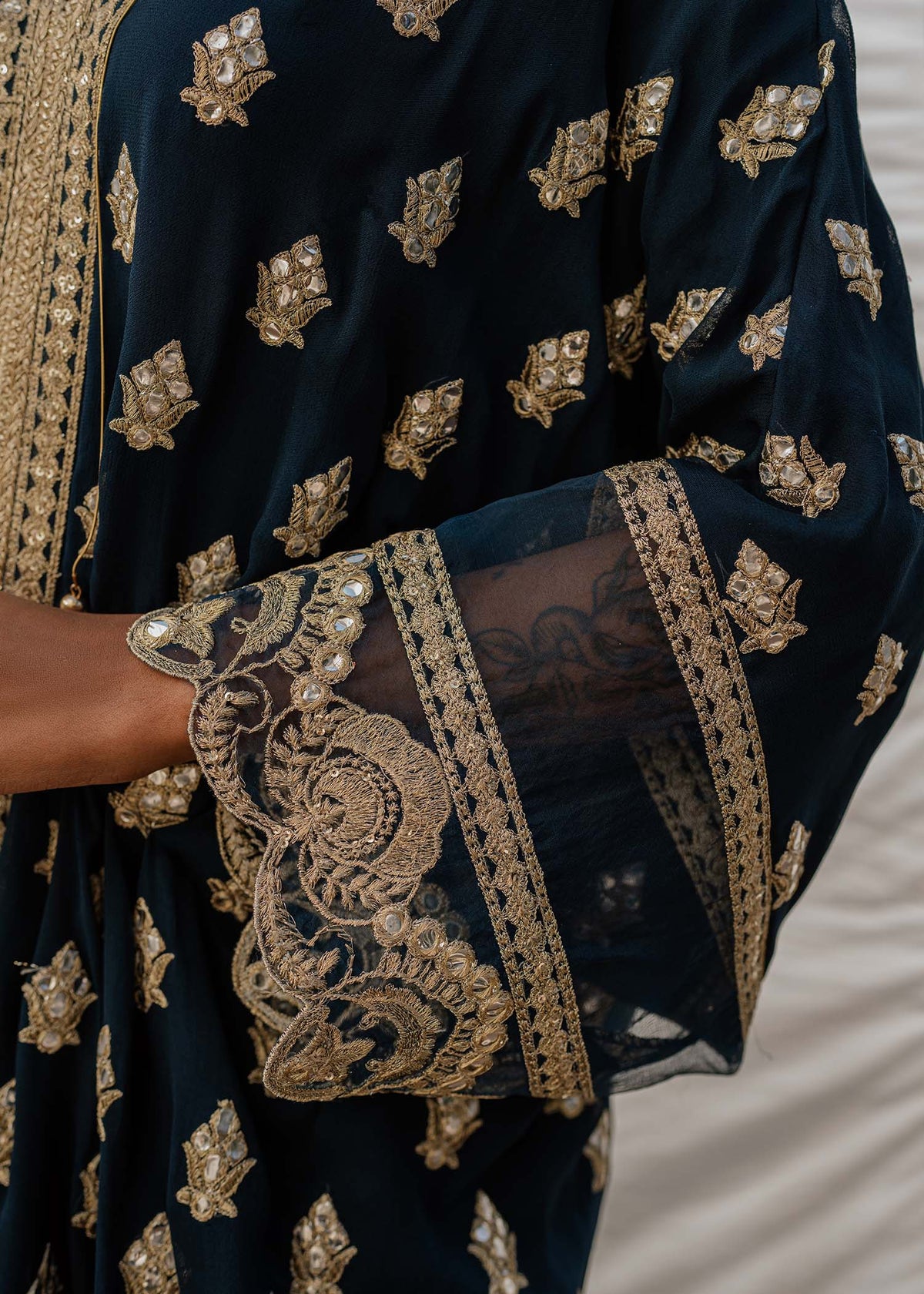 Mahgul | Eid Edit 2024 | Indigo Mirror by Mahgul - Designer Dress - Type: Ladies Clothes - Available at Libayah - 100% Original