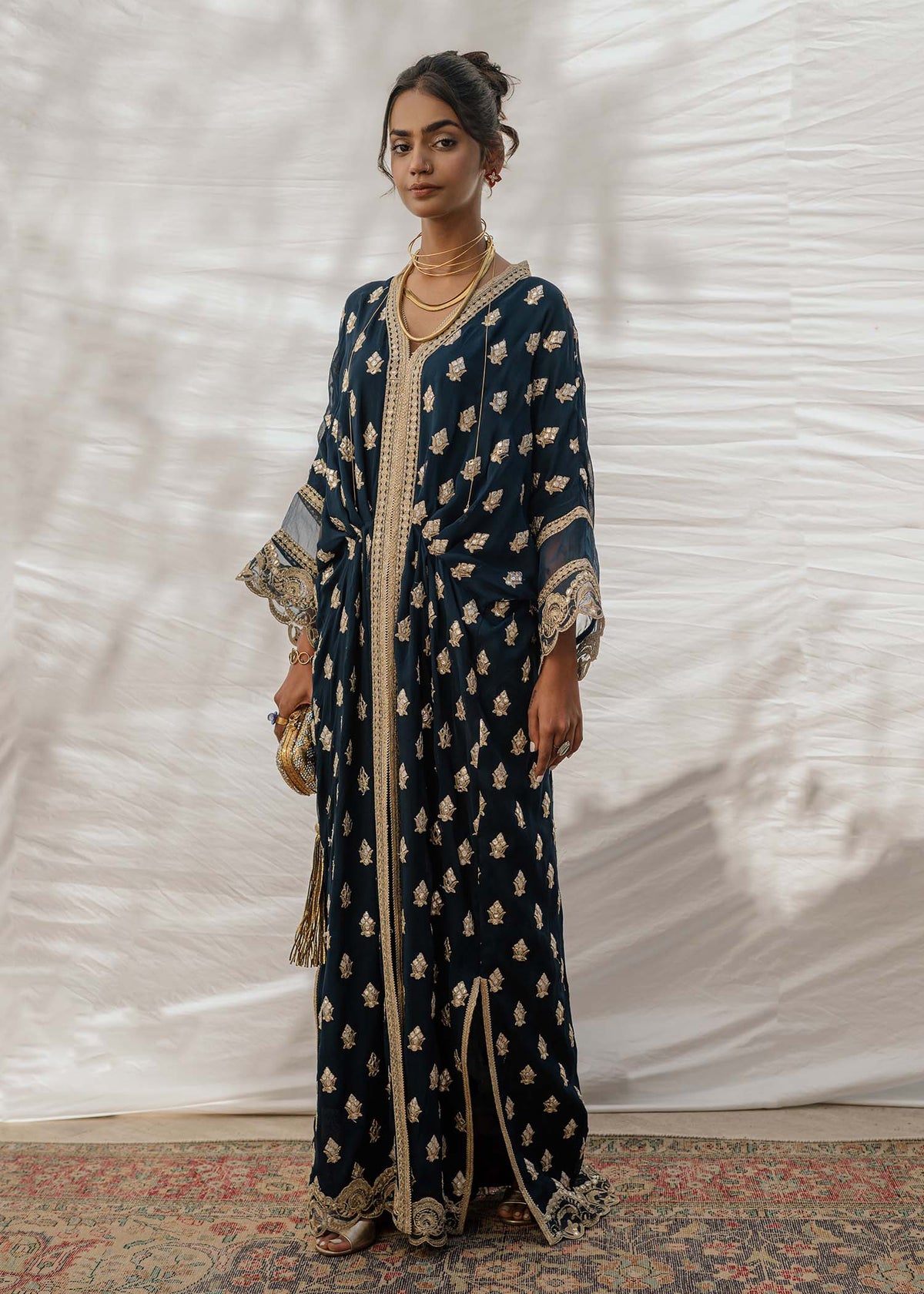 Mahgul | Eid Edit 2024 | Indigo Mirror by Mahgul - Designer Dress - Type: Ladies Clothes - Available at Libayah - 100% Original
