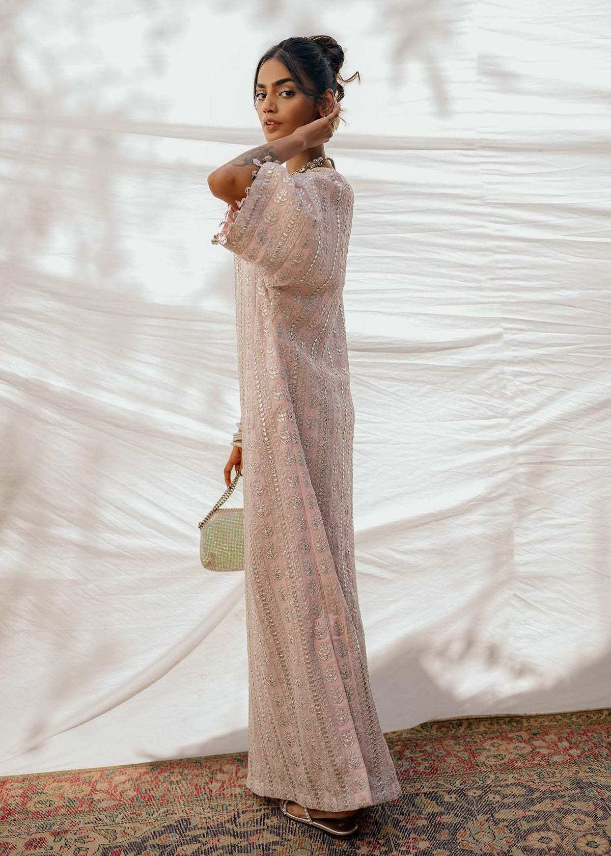 Mahgul | Eid Edit 2024 | Rose Mirror by Mahgul - Designer Dress - Type: Ladies Clothes - Available at Libayah - 100% Original