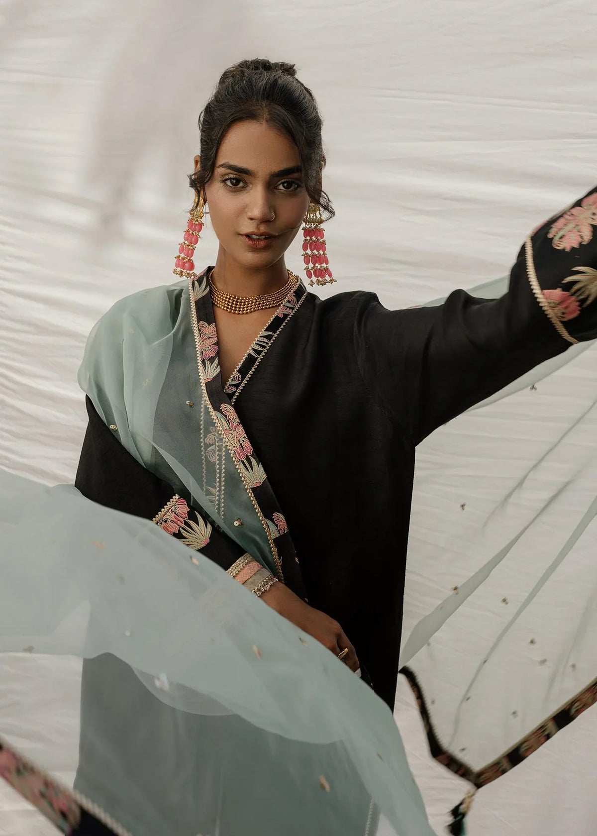 Mahgul | Eid Edit 2024 | Black Sea by Mahgul - Designer Dress - Type: Ladies Clothes - Available at Libayah - 100% Original