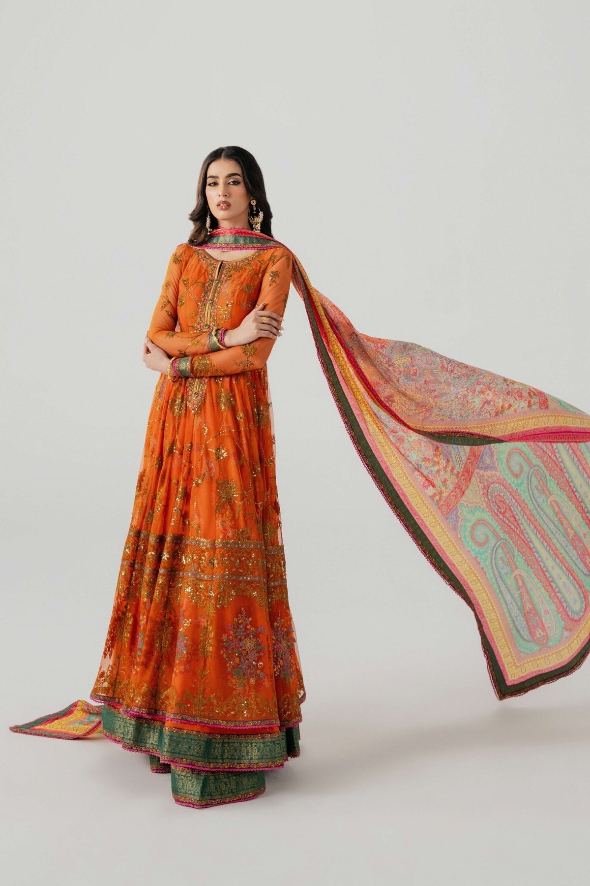 Fahad Hussayn | Jalsa Ghar |Mahlaqa bai by Fahad Hussayn - Designer Dress - Type: Ladies Clothes - Available at Libayah - 100% Original