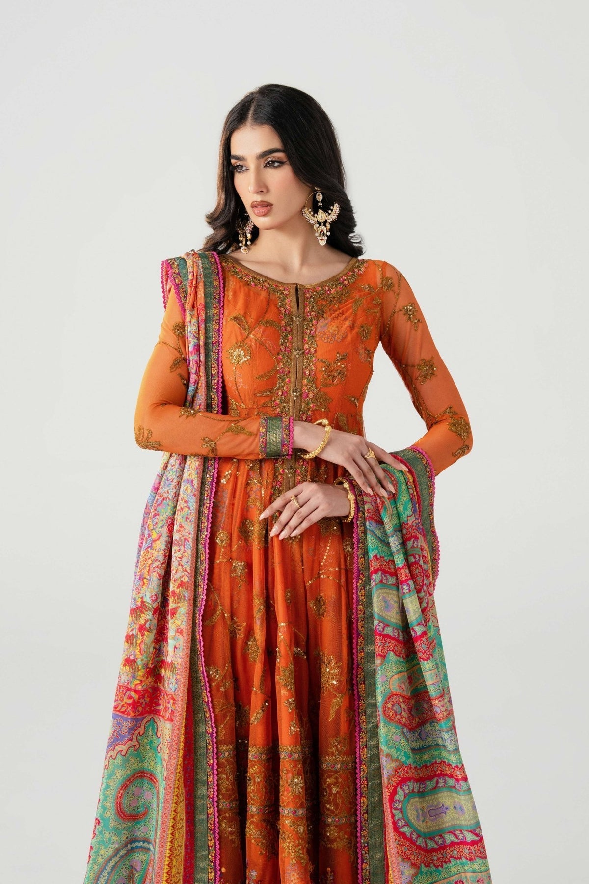 Fahad Hussayn | Jalsa Ghar |Mahlaqa bai by Fahad Hussayn - Designer Dress - Type: Ladies Clothes - Available at Libayah - 100% Original