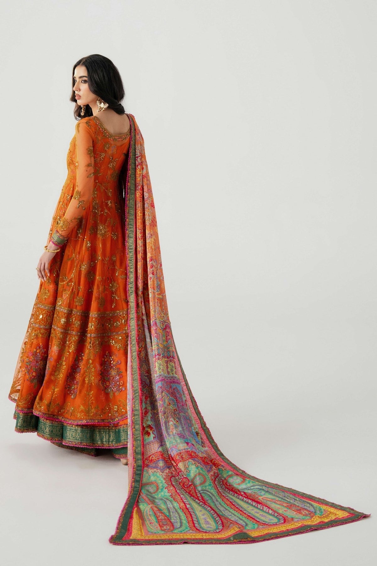 Fahad Hussayn | Jalsa Ghar |Mahlaqa bai by Fahad Hussayn - Designer Dress - Type: Ladies Clothes - Available at Libayah - 100% Original