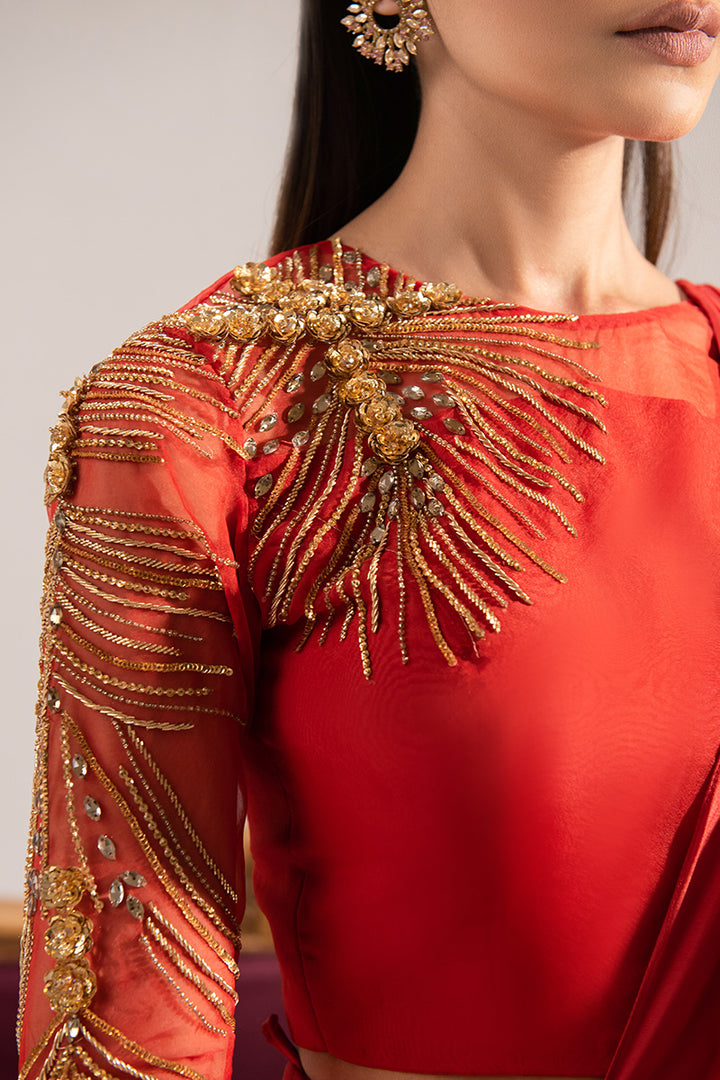 Maria Osama Khan | Tiffany Formals | Carnelian by Maria Osama Khan - Designer Dress - Type: Ladies Clothes - Available at Libayah - 100% Original
