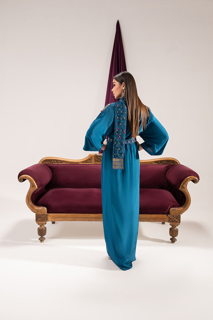 Maria Osama Khan | Tiffany Formals | Sapphire by Maria Osama Khan - Designer Dress - Type: Ladies Clothes - Available at Libayah - 100% Original