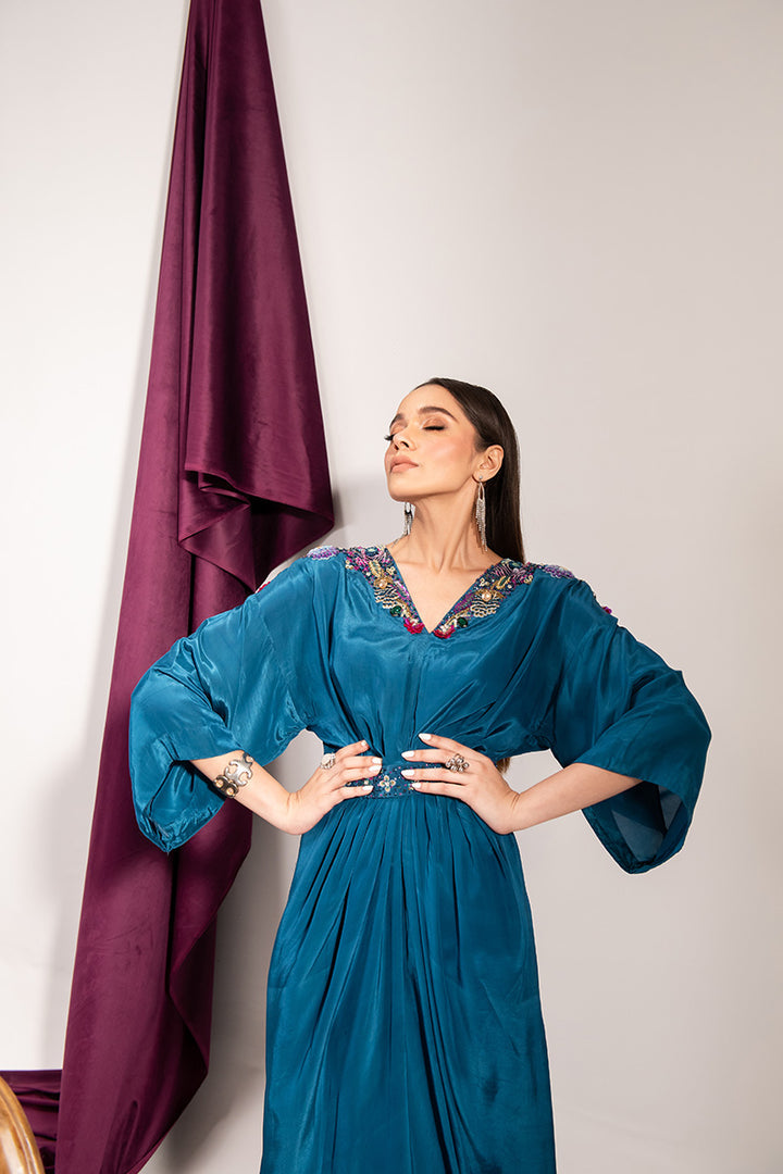 Maria Osama Khan | Tiffany Formals | Sapphire by Maria Osama Khan - Designer Dress - Type: Ladies Clothes - Available at Libayah - 100% Original