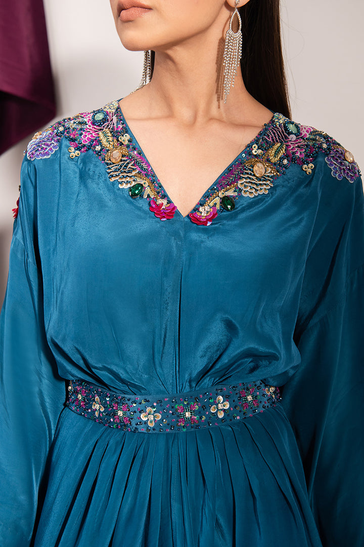 Maria Osama Khan | Tiffany Formals | Sapphire by Maria Osama Khan - Designer Dress - Type: Ladies Clothes - Available at Libayah - 100% Original