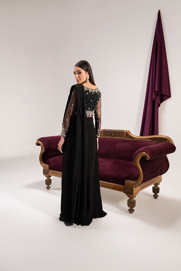 Maria Osama Khan | Tiffany Formals | Obsidian by Maria Osama Khan - Designer Dress - Type: Ladies Clothes - Available at Libayah - 100% Original