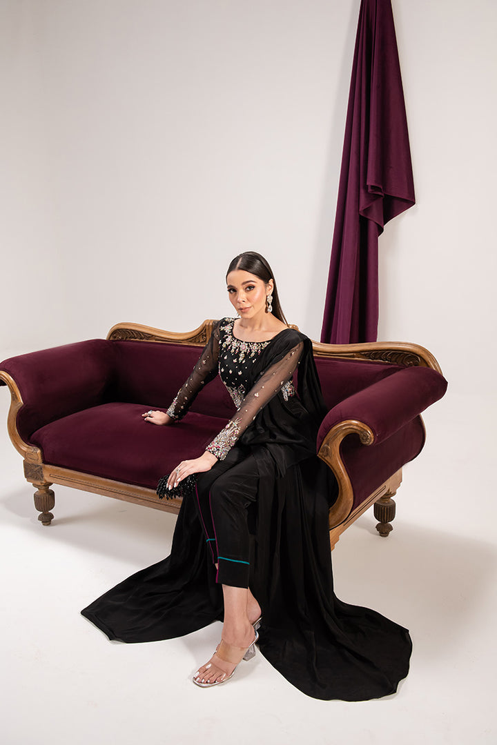 Maria Osama Khan | Tiffany Formals | Obsidian by Maria Osama Khan - Designer Dress - Type: Ladies Clothes - Available at Libayah - 100% Original