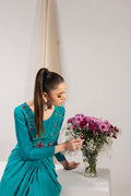 Maria Osama Khan | Tiffany Formals | Aquamarine by Maria Osama Khan - Designer Dress - Type: Ladies Clothes - Available at Libayah - 100% Original