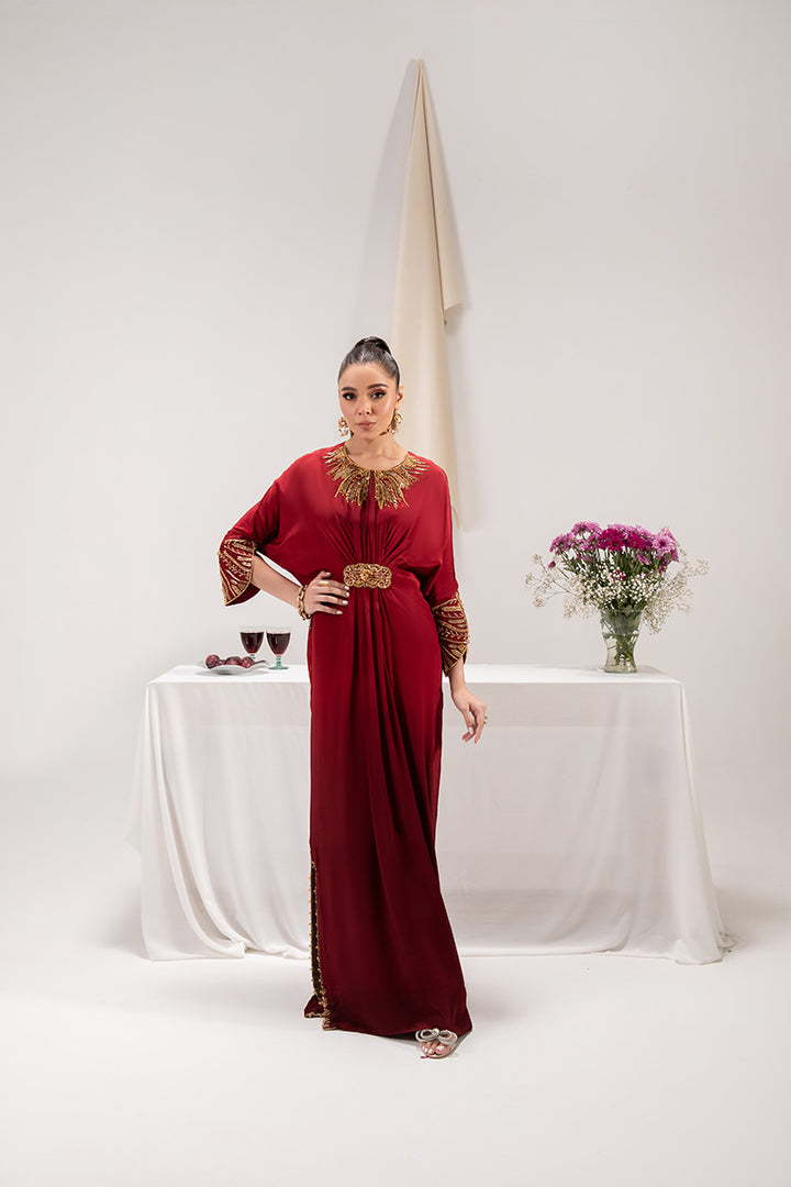 Maria Osama Khan | Tiffany Formals | Ruby by Maria Osama Khan - Designer Dress - Type: Ladies Clothes - Available at Libayah - 100% Original