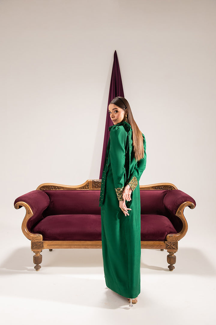 Maria Osama Khan | Tiffany Formals | Emerald by Maria Osama Khan - Designer Dress - Type: Ladies Clothes - Available at Libayah - 100% Original