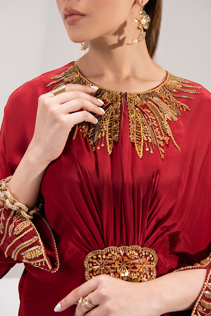 Maria Osama Khan | Tiffany Formals | Ruby by Maria Osama Khan - Designer Dress - Type: Ladies Clothes - Available at Libayah - 100% Original