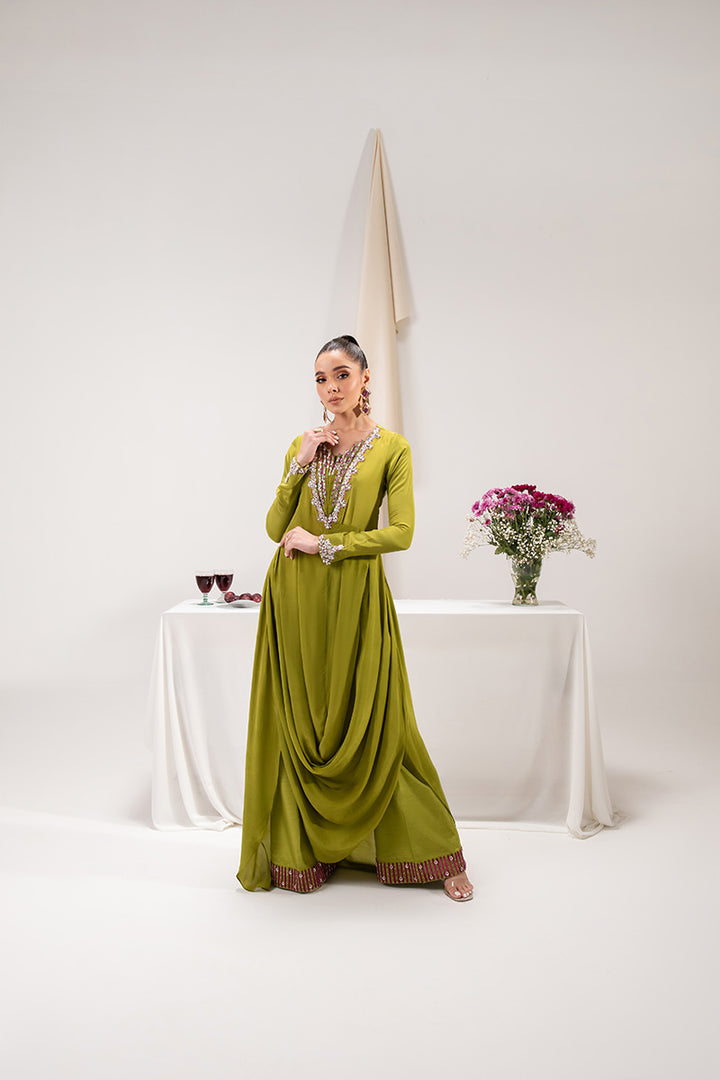 Maria Osama Khan | Tiffany Formals | Peridot by Maria Osama Khan - Designer Dress - Type: Ladies Clothes - Available at Libayah - 100% Original