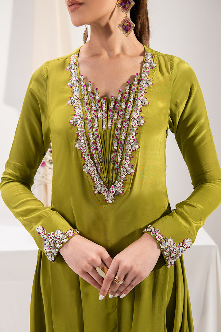 Maria Osama Khan | Tiffany Formals | Peridot by Maria Osama Khan - Designer Dress - Type: Ladies Clothes - Available at Libayah - 100% Original