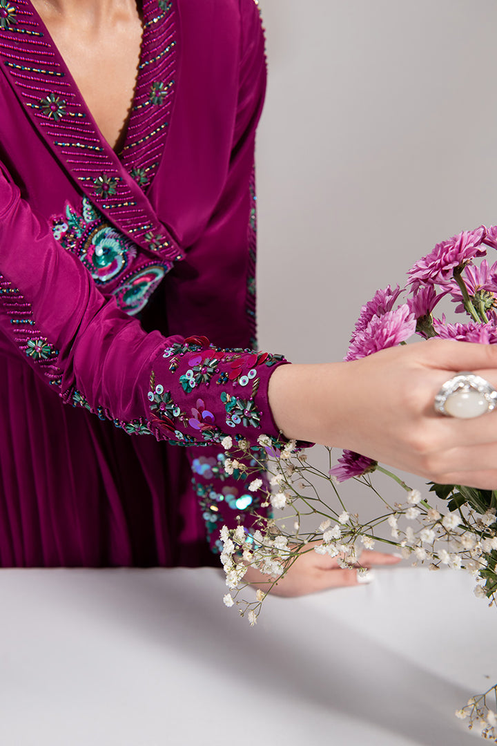 Maria Osama Khan | Tiffany Formals | Amethyst by Maria Osama Khan - Designer Dress - Type: Ladies Clothes - Available at Libayah - 100% Original