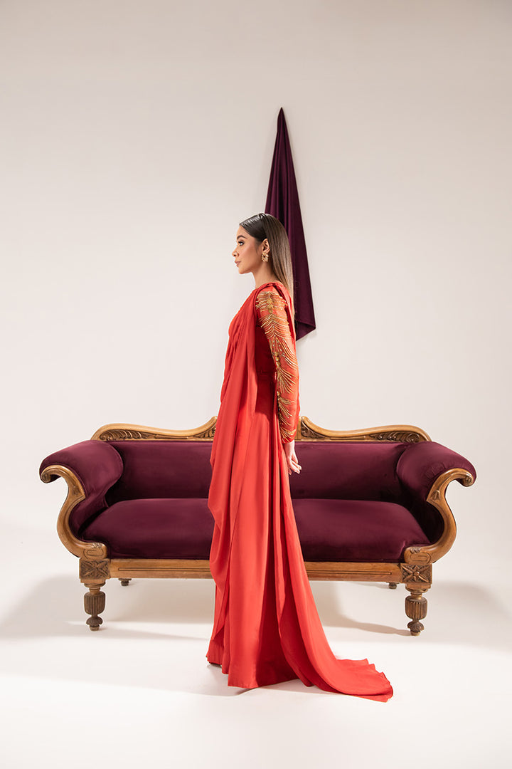 Maria Osama Khan | Tiffany Formals | Carnelian by Maria Osama Khan - Designer Dress - Type: Ladies Clothes - Available at Libayah - 100% Original