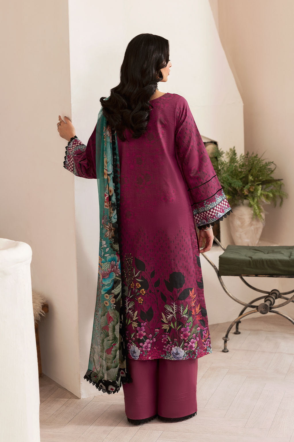 Ramsha | Mashaal Luxury Lawn |  L-1402 by Ramsha - Designer Dress  - Type : Ladies Clothes - Available at Libayah - 100% Original 