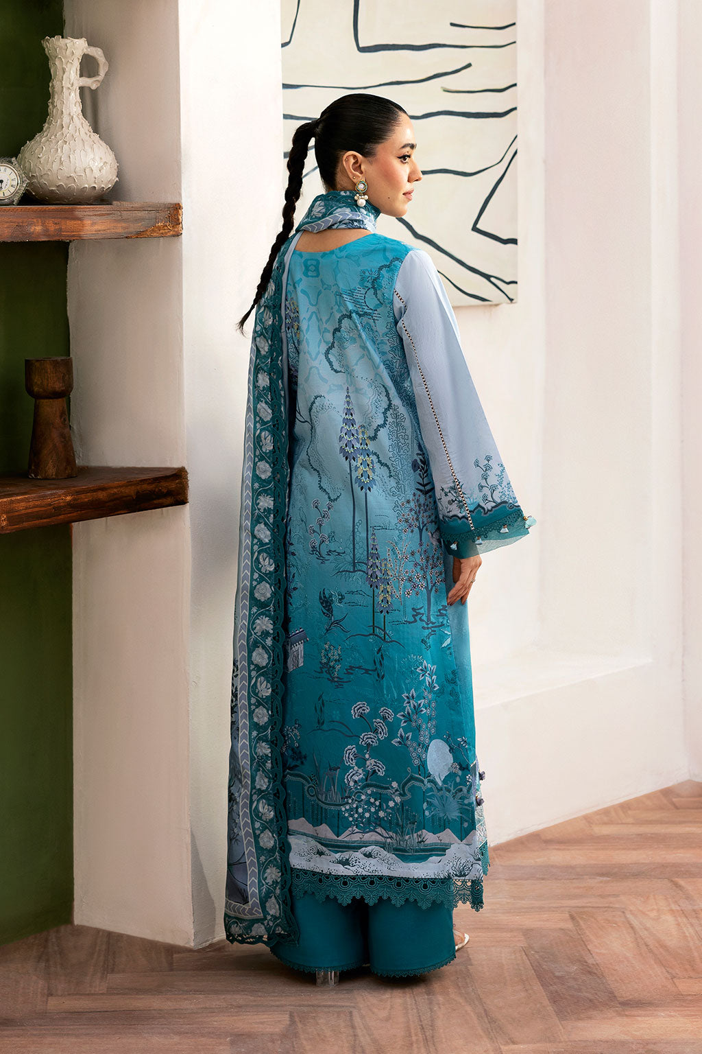 Ramsha | Mashaal Luxury Lawn |  L-1406 by Ramsha - Designer Dress  - Type : Ladies Clothes - Available at Libayah - 100% Original 