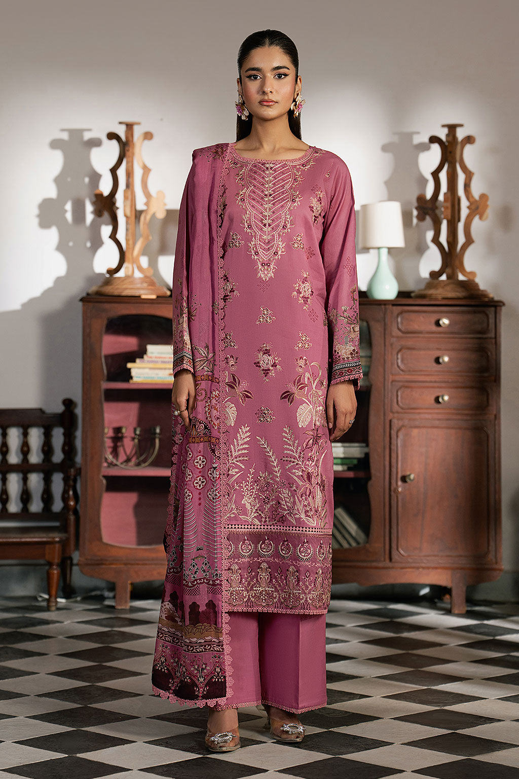 Ramsha | Mashal Luxury Lawn | L-1602 by Ramsha - Designer Dress  - Type : Ladies Clothes - Available at Libayah - 100% Original 