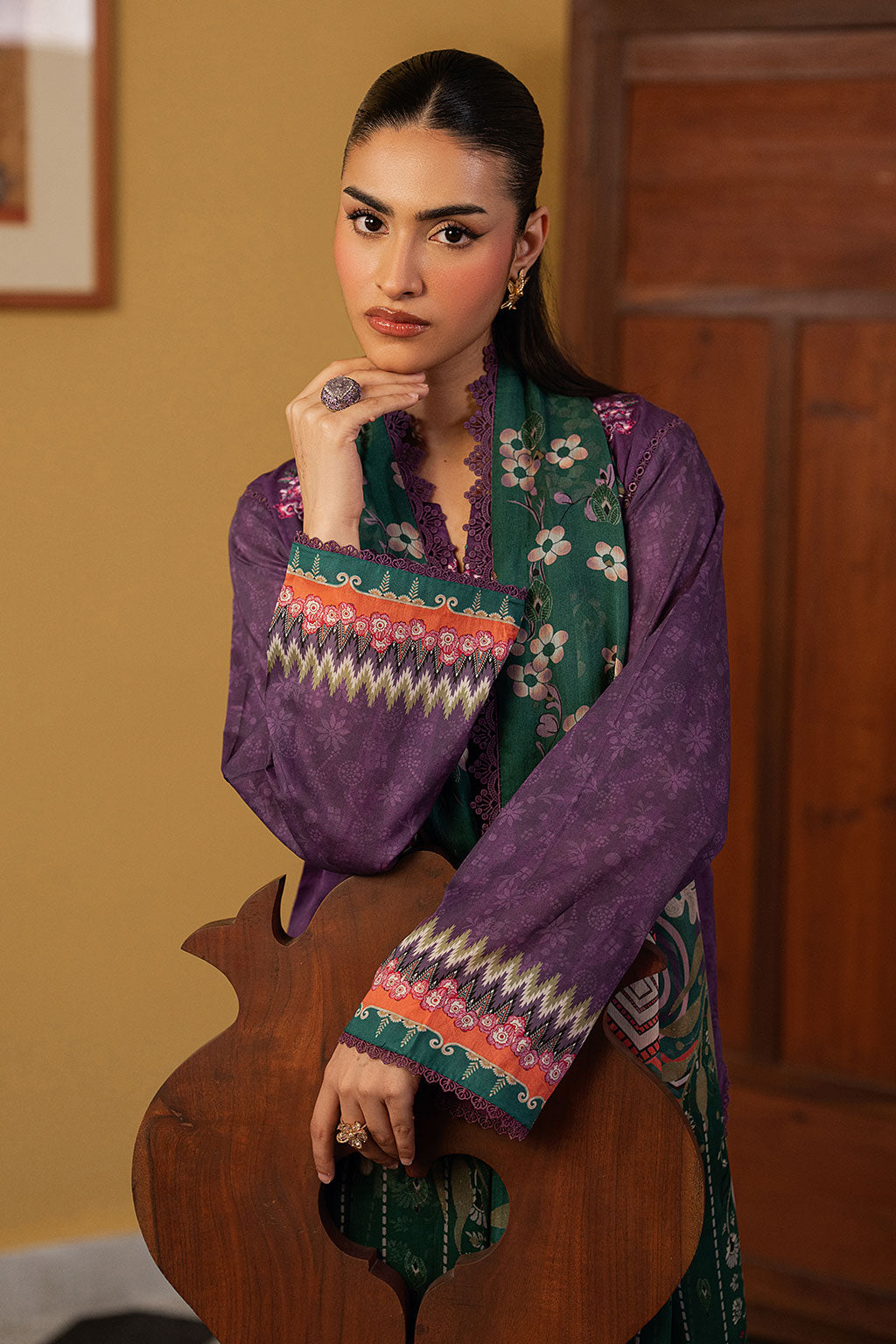 Ramsha | Mashal Luxury Lawn | L-1605 by Ramsha - Designer Dress  - Type : Ladies Clothes - Available at Libayah - 100% Original 
