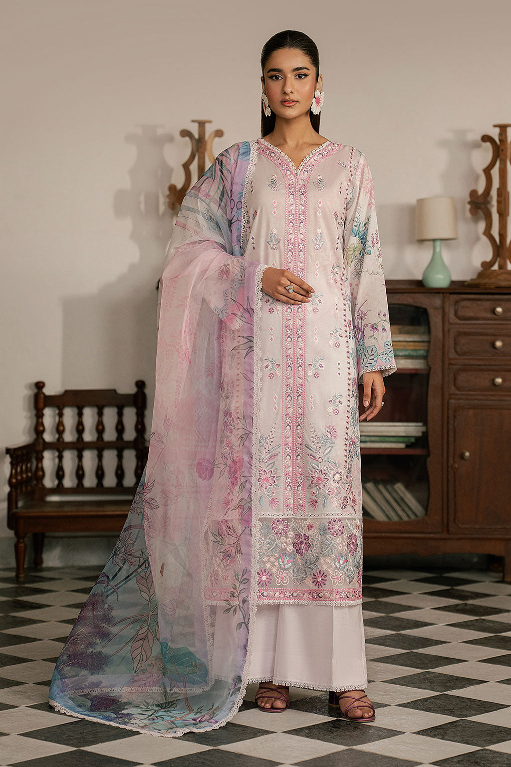 Ramsha | Mashal Luxury Lawn | L-1610 by Ramsha - Designer Dress  - Type : Ladies Clothes - Available at Libayah - 100% Original 