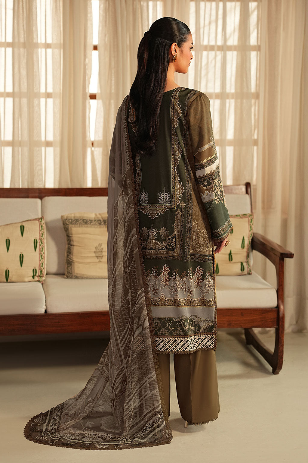 Ramsha | Mashal Luxury Lawn | L-1612 by Ramsha - Designer Dress  - Type : Ladies Clothes - Available at Libayah - 100% Original 
