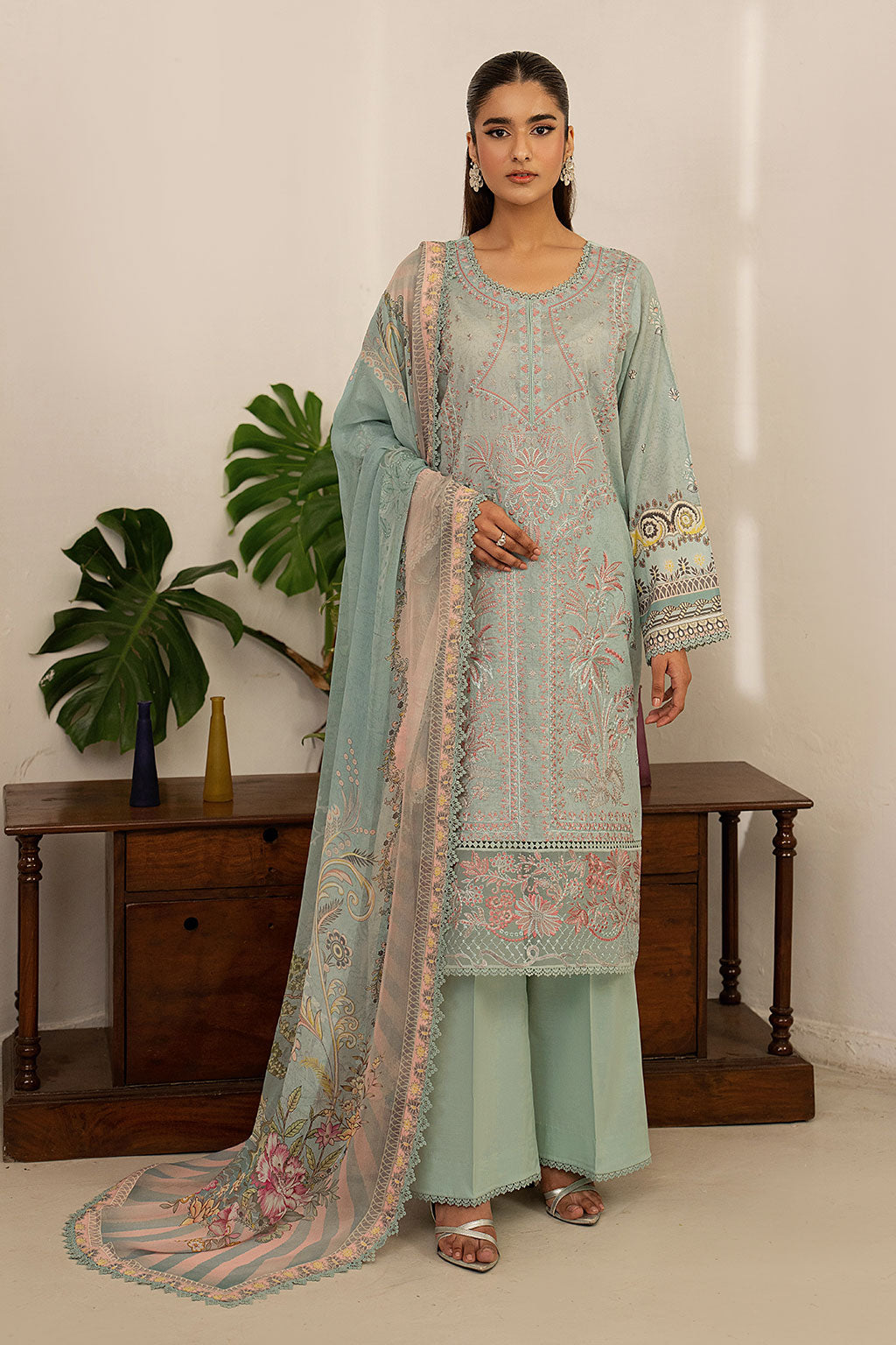Ramsha | Mashal Luxury Lawn | L-1604 by Ramsha - Designer Dress  - Type : Ladies Clothes - Available at Libayah - 100% Original 