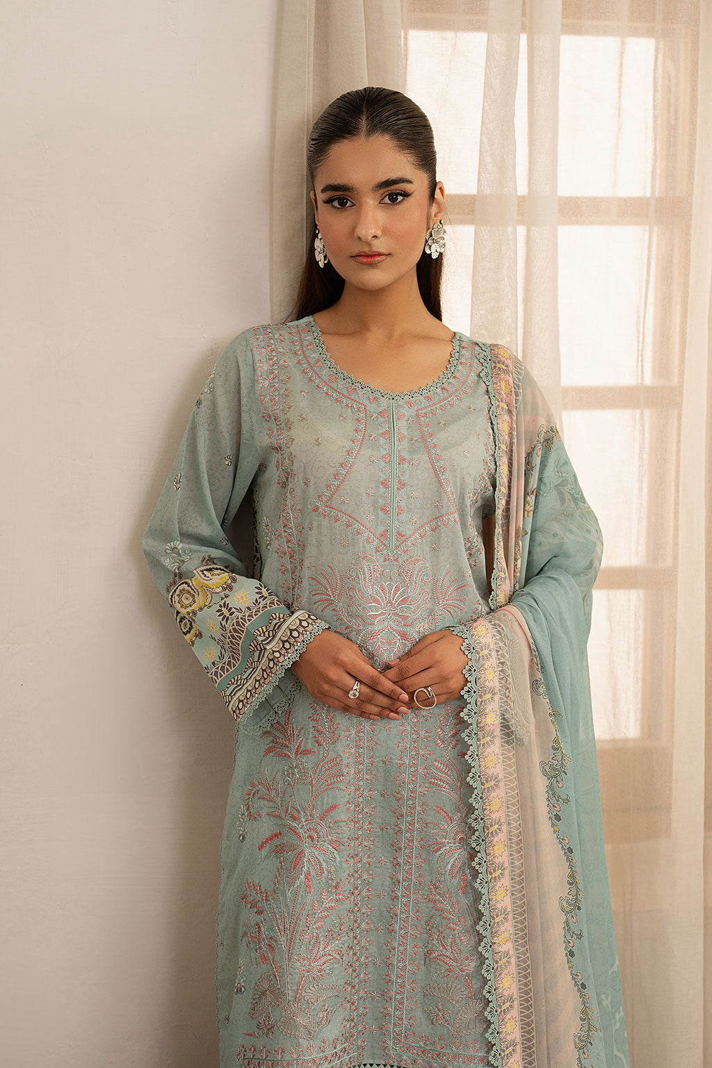 Ramsha | Mashal Luxury Lawn | L-1604 by Ramsha - Designer Dress  - Type : Ladies Clothes - Available at Libayah - 100% Original 
