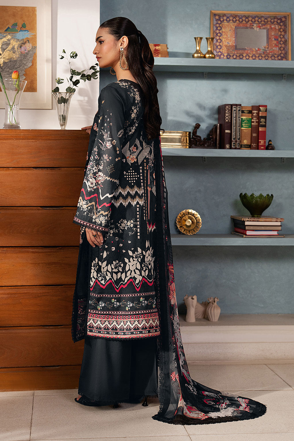 Ramsha | Mashal Luxury Lawn | L-1603 by Ramsha - Designer Dress  - Type : Ladies Clothes - Available at Libayah - 100% Original 