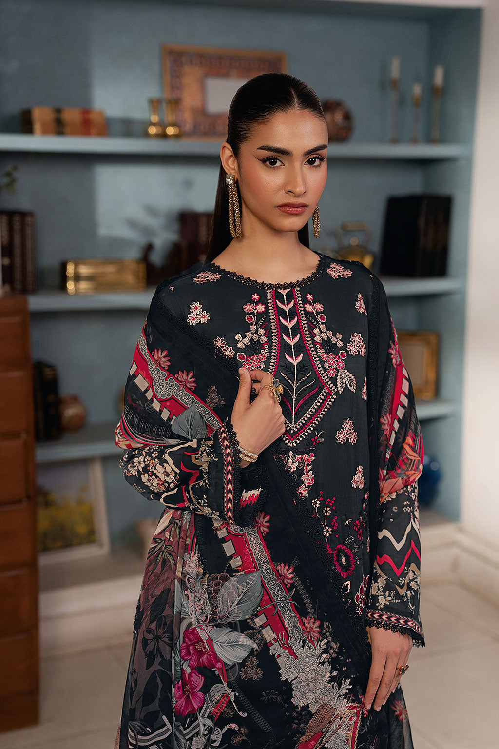 Ramsha | Mashal Luxury Lawn | L-1603 by Ramsha - Designer Dress  - Type : Ladies Clothes - Available at Libayah - 100% Original 