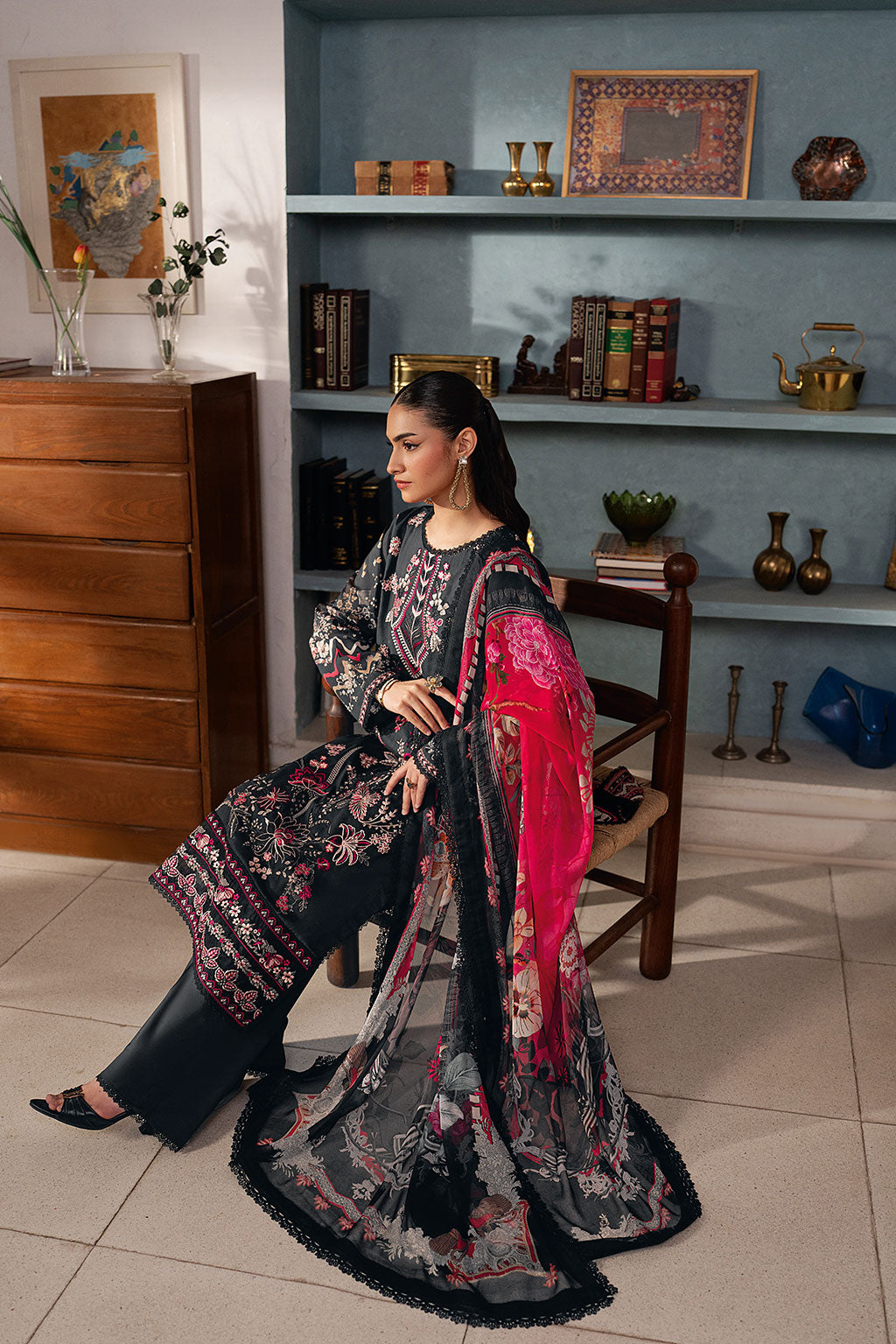 Ramsha | Mashal Luxury Lawn | L-1603 by Ramsha - Designer Dress  - Type : Ladies Clothes - Available at Libayah - 100% Original 