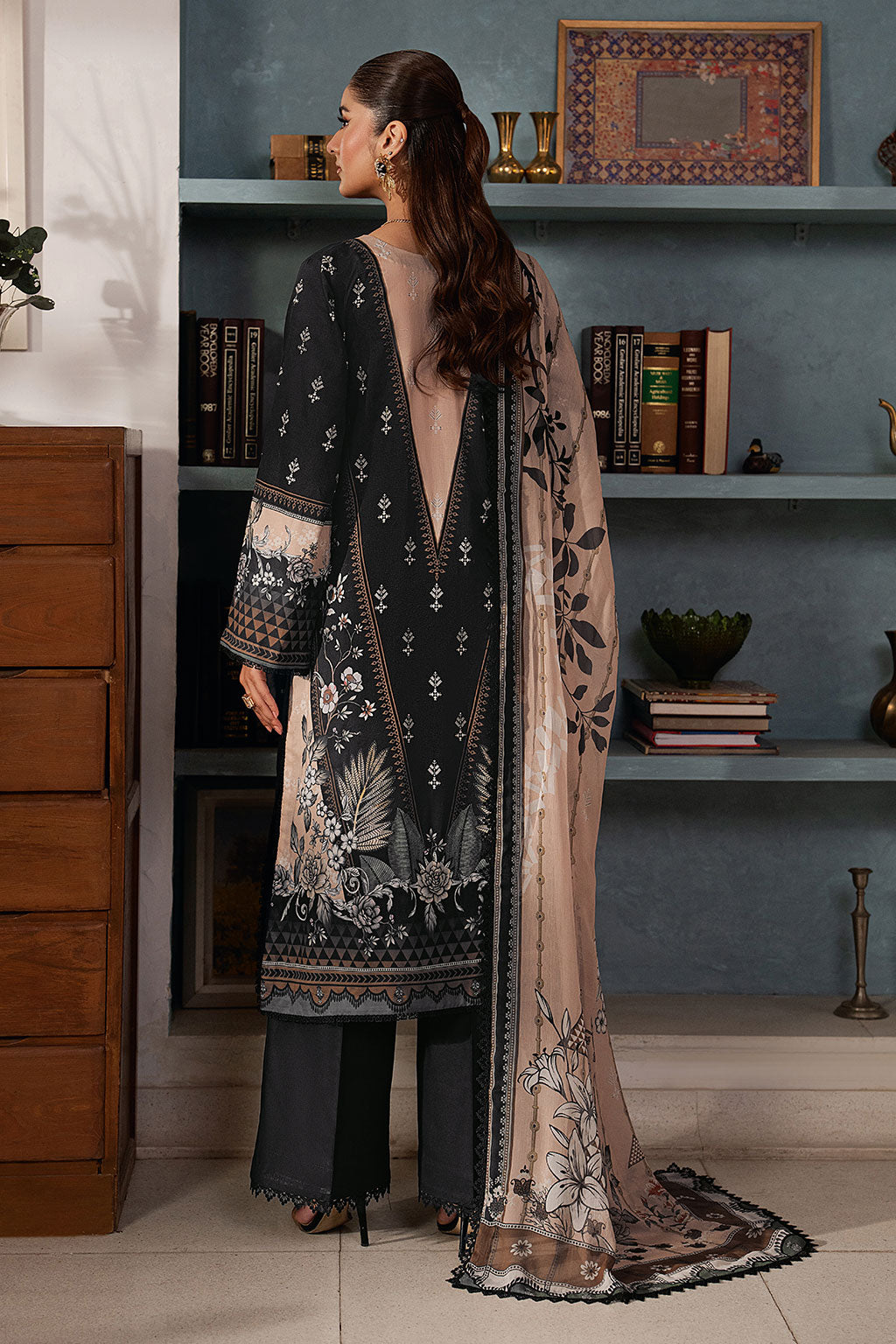 Ramsha | Mashal Luxury Lawn | L-1608 by Ramsha - Designer Dress  - Type : Ladies Clothes - Available at Libayah - 100% Original 