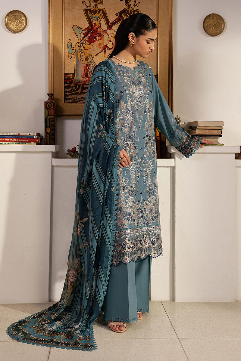 Ramsha | Mashal Luxury Lawn | L-1601 by Ramsha - Designer Dress  - Type : Ladies Clothes - Available at Libayah - 100% Original 