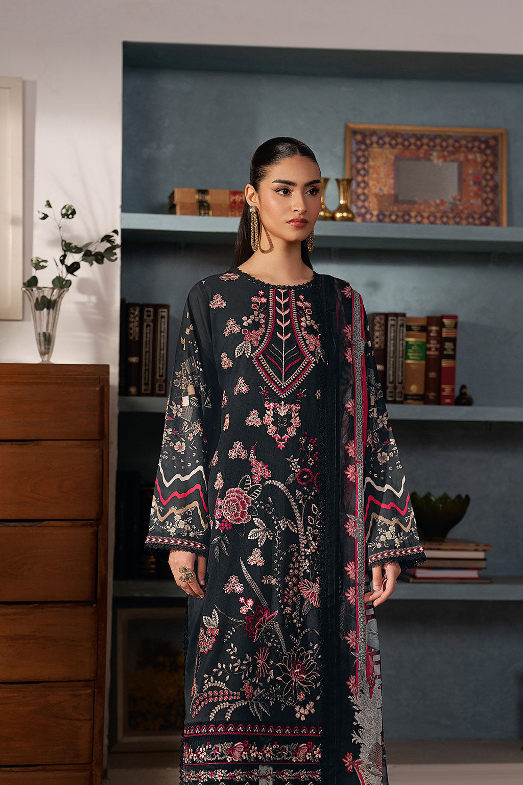 Ramsha | Mashal Luxury Lawn | L-1603 by Ramsha - Designer Dress  - Type : Ladies Clothes - Available at Libayah - 100% Original 