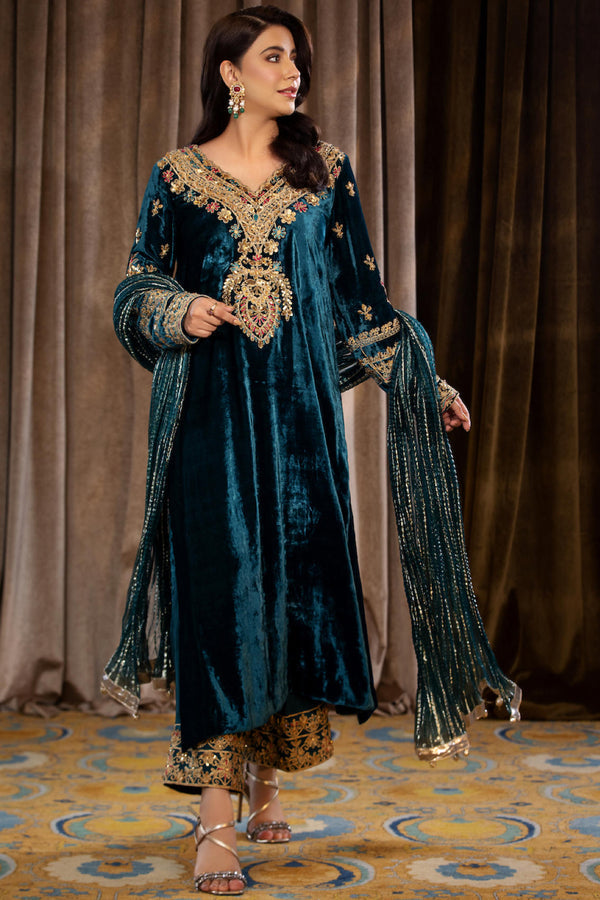 Maya | Wedding Formal Bandhan | MAKHMAL by Maya - Designer Dress - Type: Ladies Clothes - Available at Libayah - 100% Original