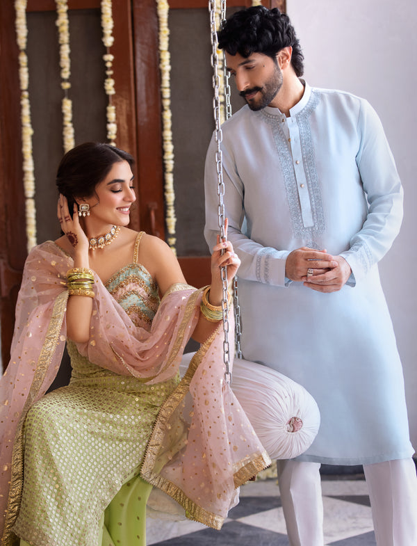 Pakistani Menswear | MAYA-HAALIM by Libayah Ltd. - Designer Dress - Type: Menswear - Available at Libayah - 100% Original