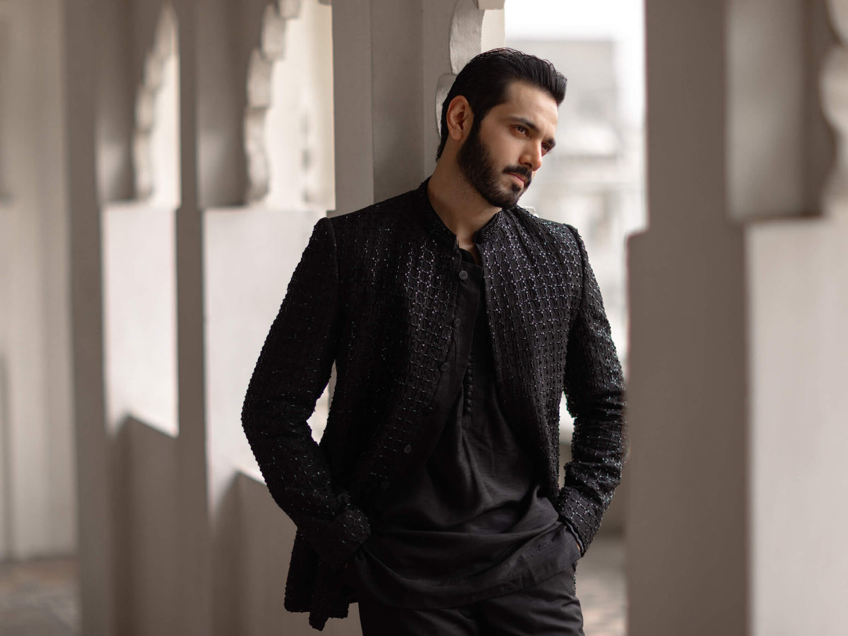 Pakistani Menswear | MAYA-DEMIR by Libayah Ltd. - Designer Dress - Type: Menswear - Available at Libayah - 100% Original
