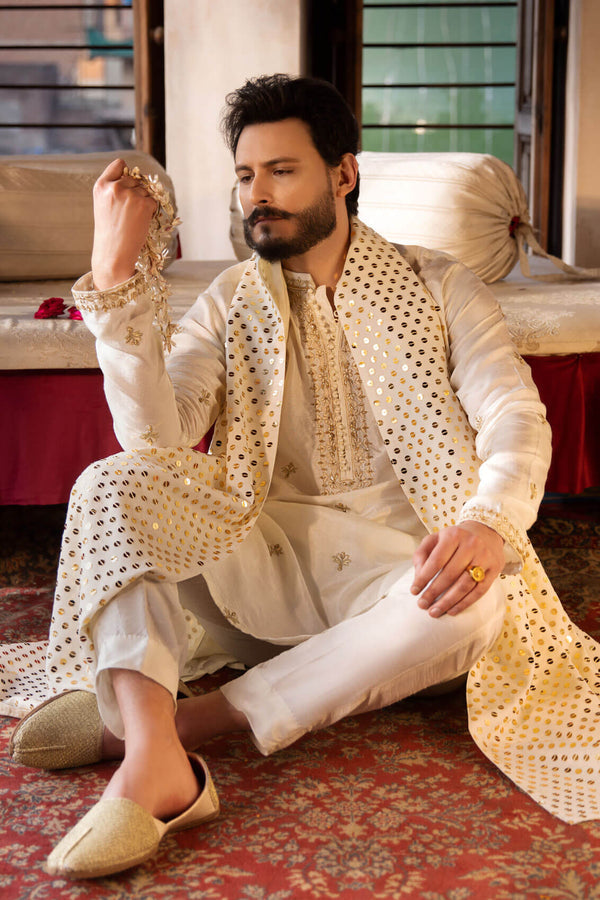 Pakistani Menswear | MAYA-KEREM by Libayah Ltd. - Designer Dress - Type: Menswear - Available at Libayah - 100% Original