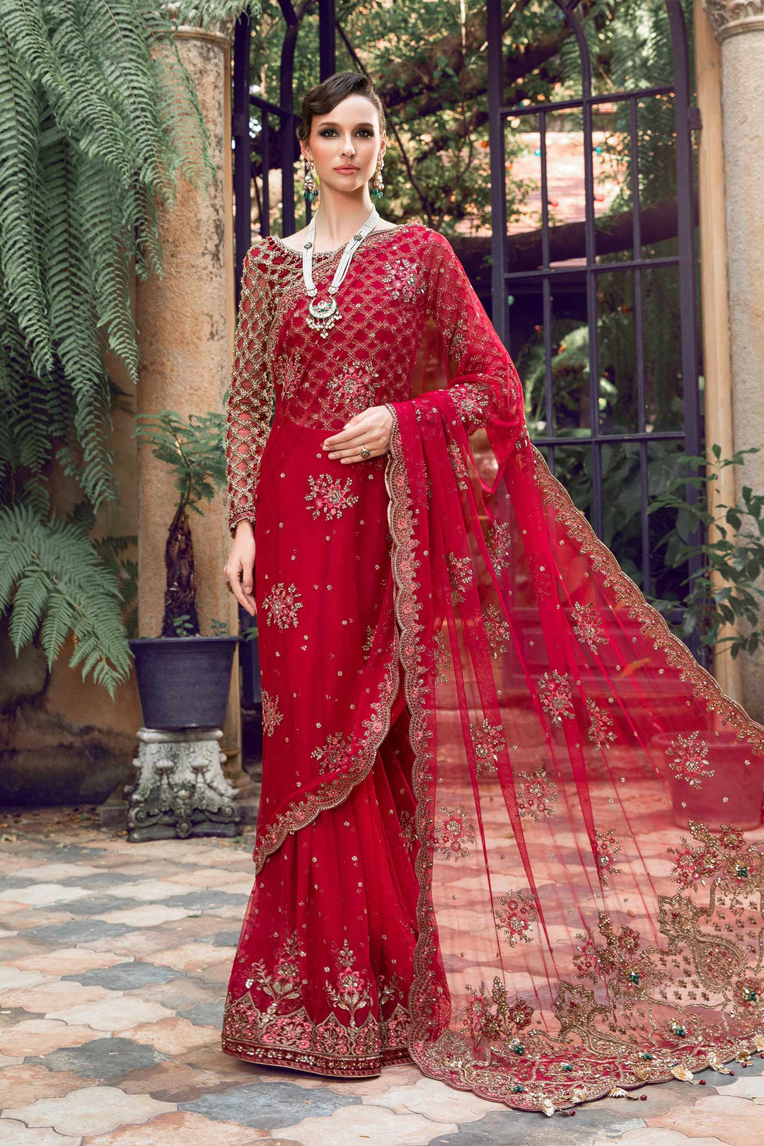 Maria B | Bridal Couture | Adaliz by Maria B - Designer Dress - Type: Ladies Clothes - Available at Libayah - 100% Original