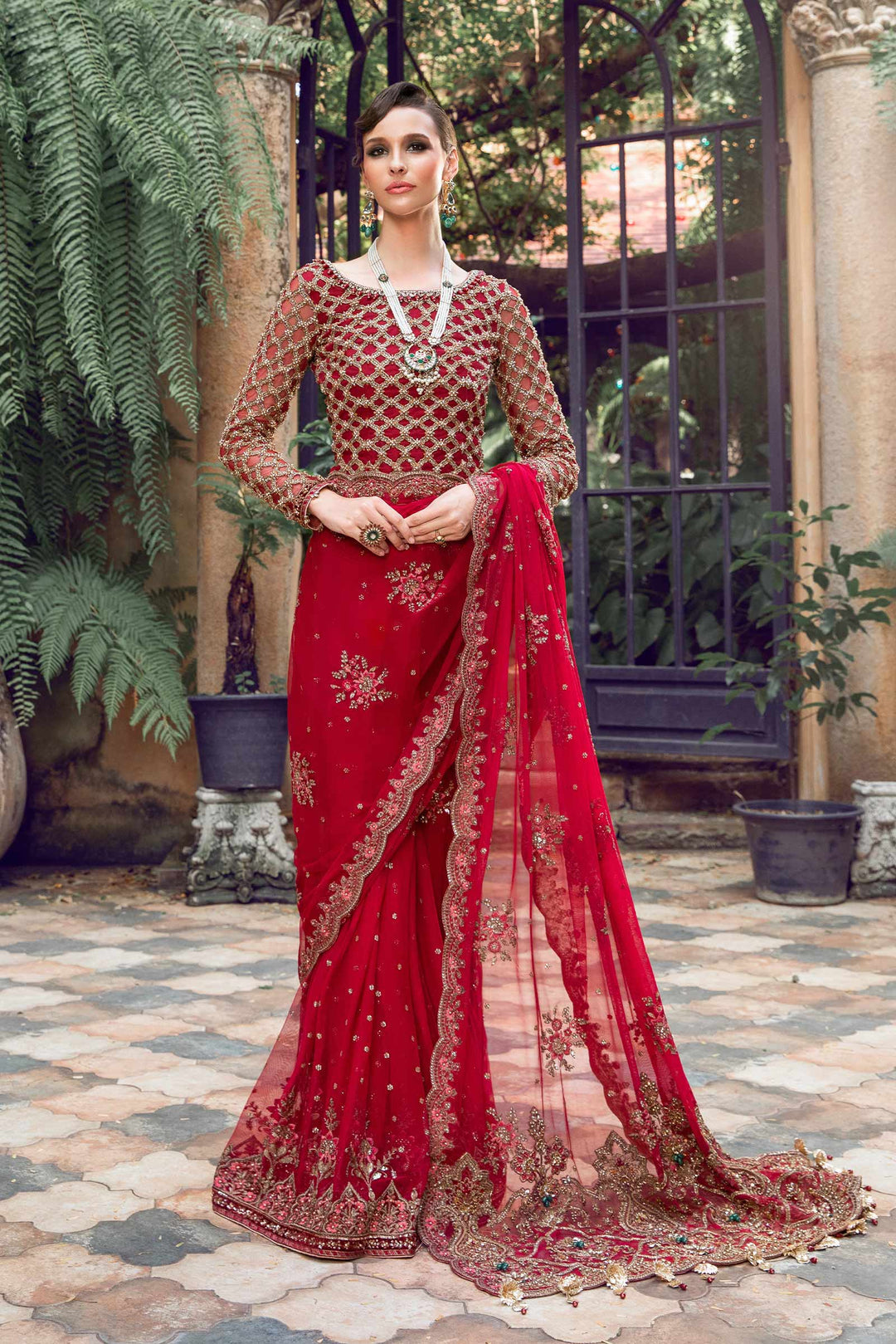 Maria B | Bridal Couture | Adaliz by Maria B - Designer Dress - Type: Ladies Clothes - Available at Libayah - 100% Original