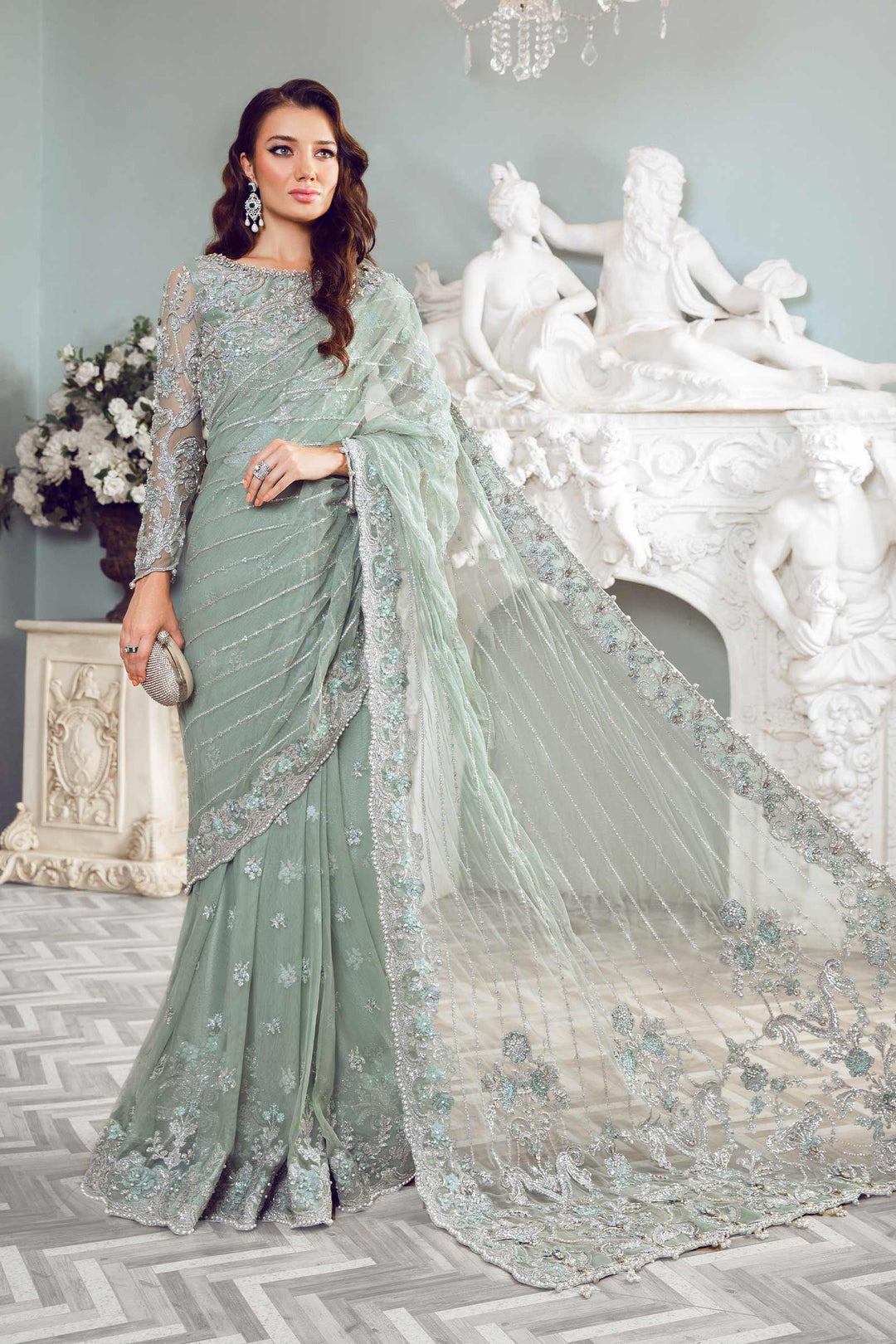 Maria B | Bridal Couture | Helene by Maria B - Designer Dress - Type: Ladies Clothes - Available at Libayah - 100% Original