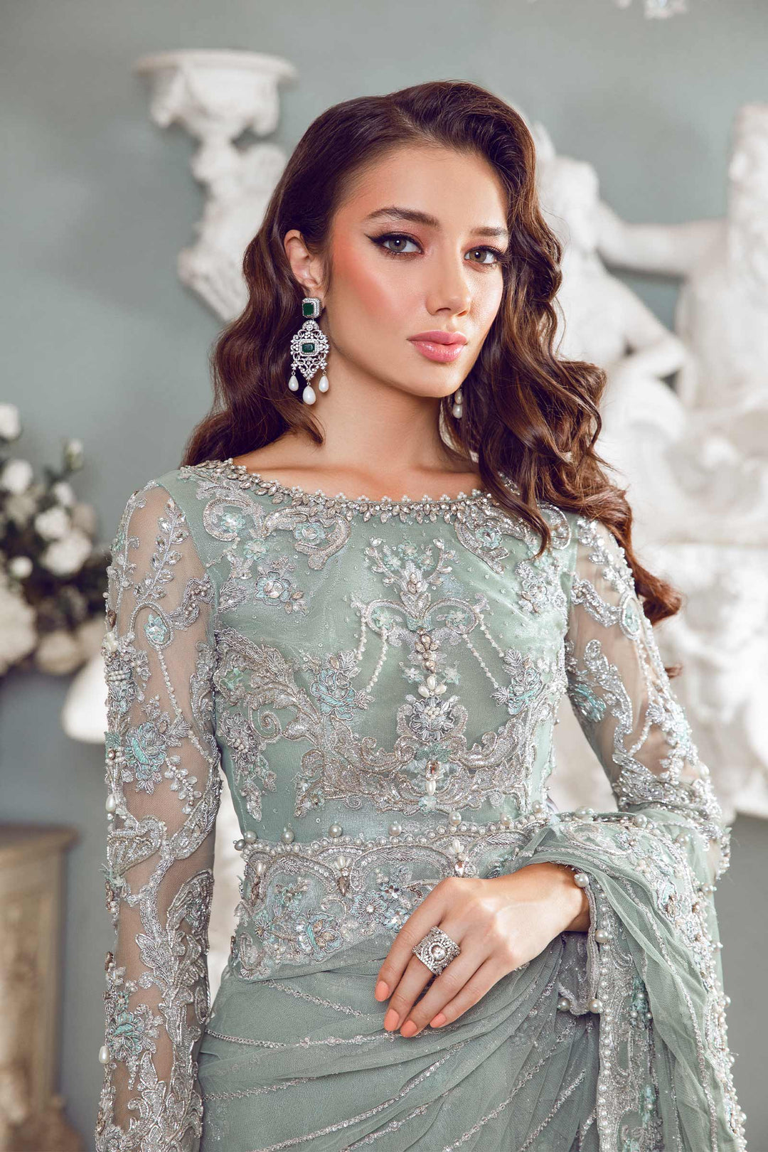 Maria B | Bridal Couture | Helene by Maria B - Designer Dress - Type: Ladies Clothes - Available at Libayah - 100% Original