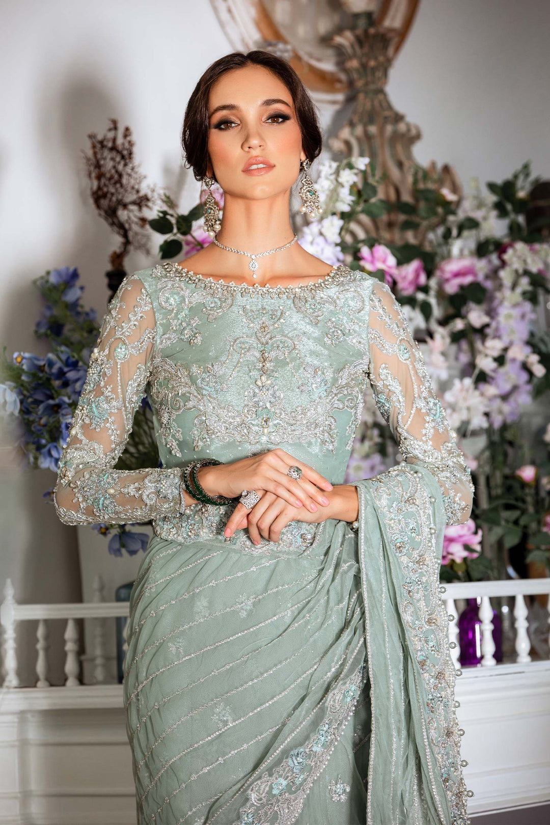 Maria B | Bridal Couture | Helene by Maria B - Designer Dress - Type: Ladies Clothes - Available at Libayah - 100% Original