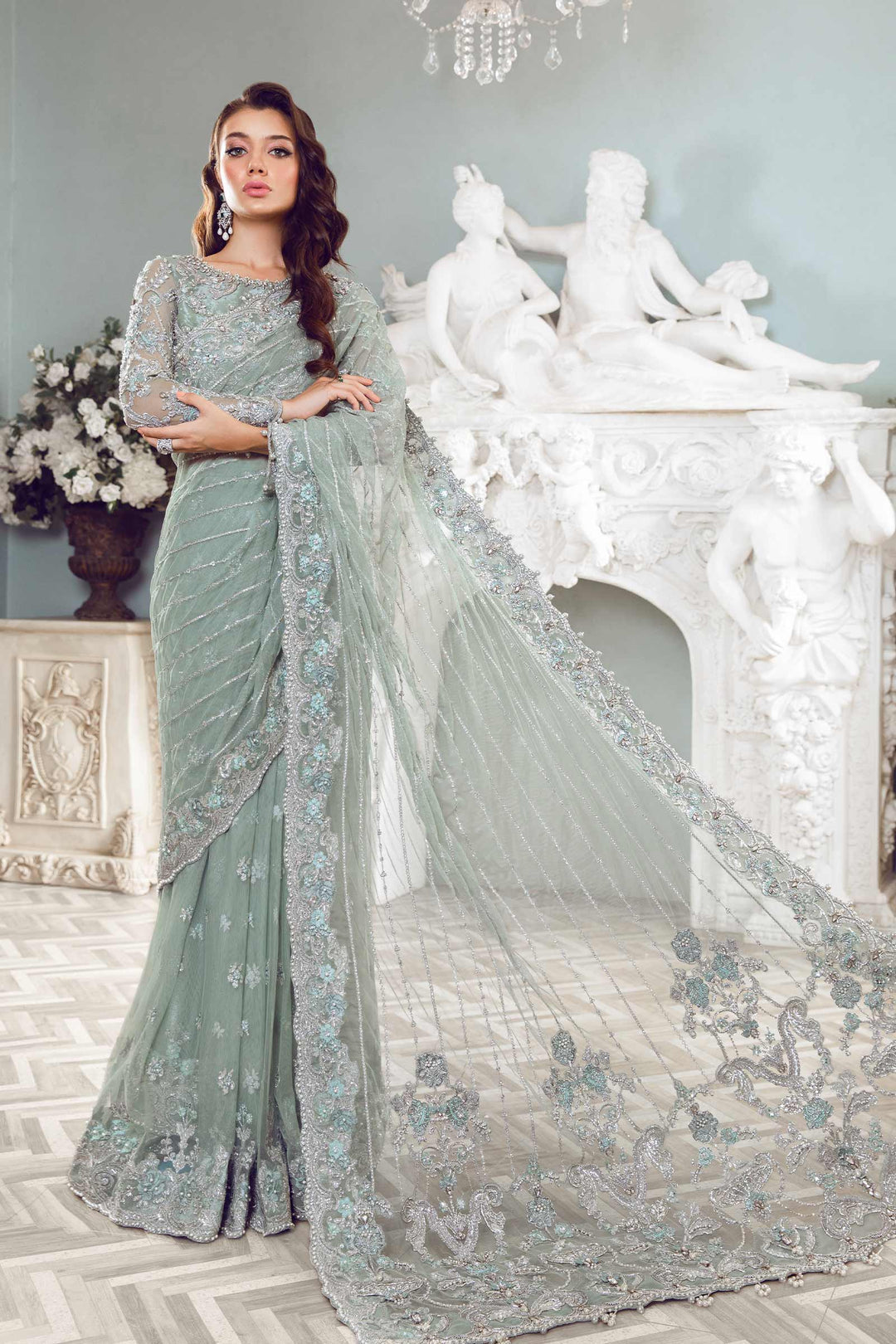 Maria B | Bridal Couture | Helene by Maria B - Designer Dress - Type: Ladies Clothes - Available at Libayah - 100% Original