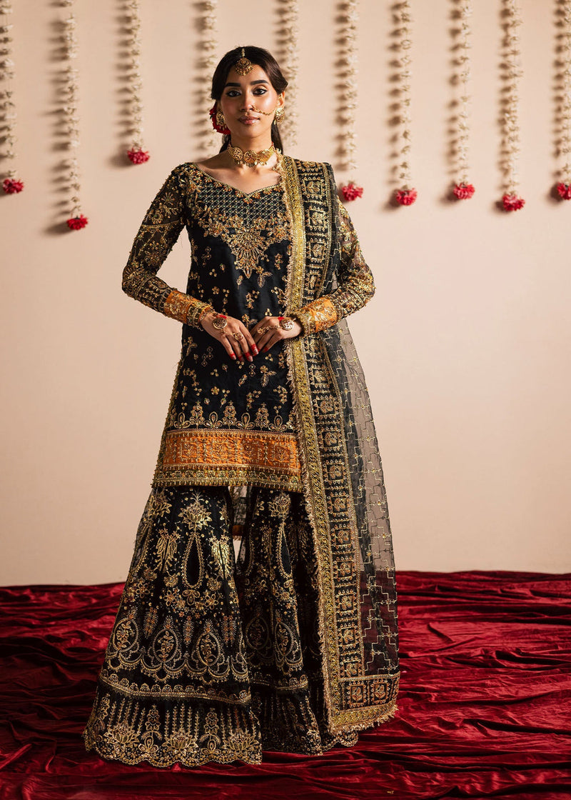 Maria Osama Khan | Jhil Mil Wedding Festive | Surmayi - Maria Osama by Maria Osama Khan - Designer Dress  - Type : Ladies Clothes - Available at Libayah - 100% Original 